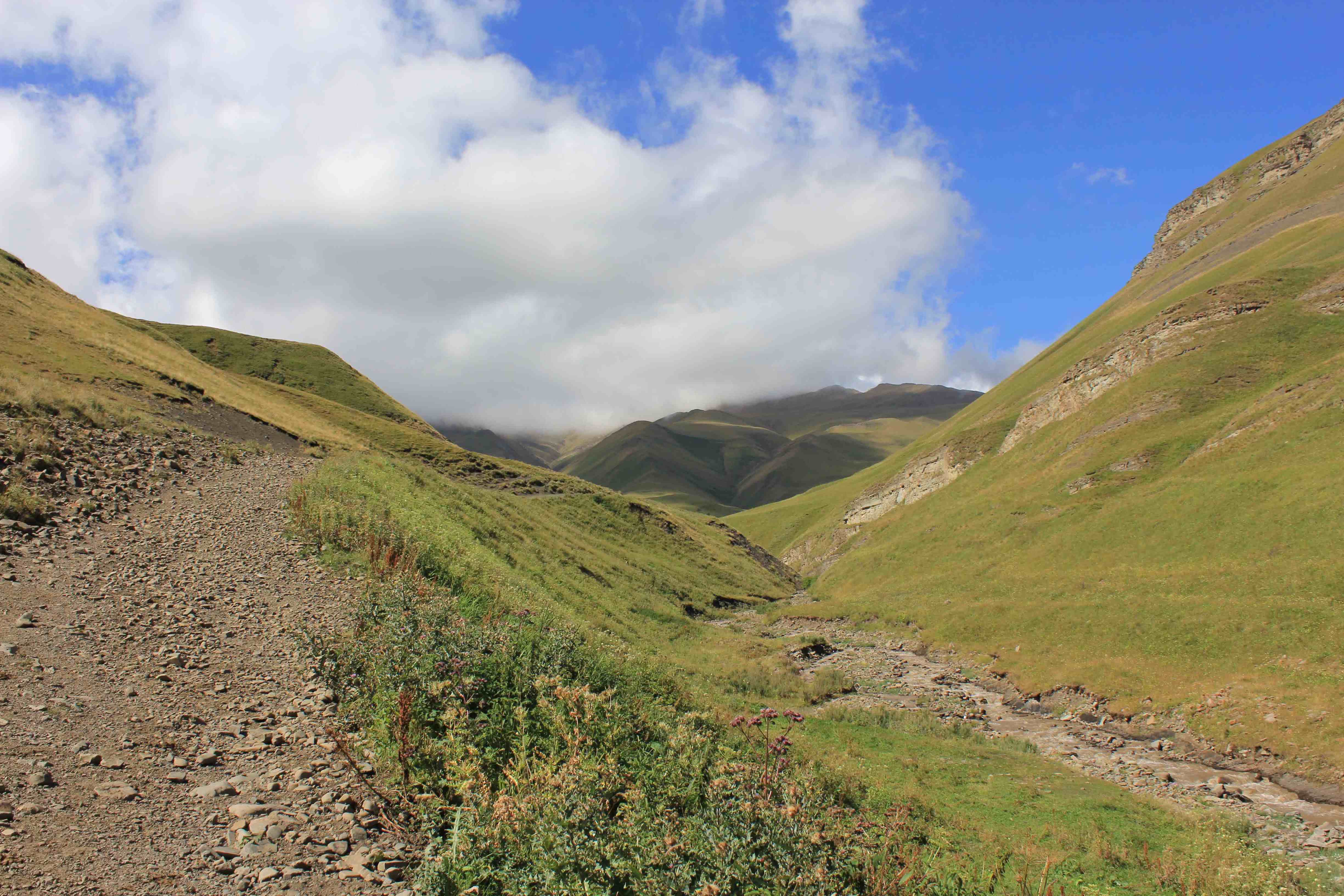 A view of the mountains in Dagestan