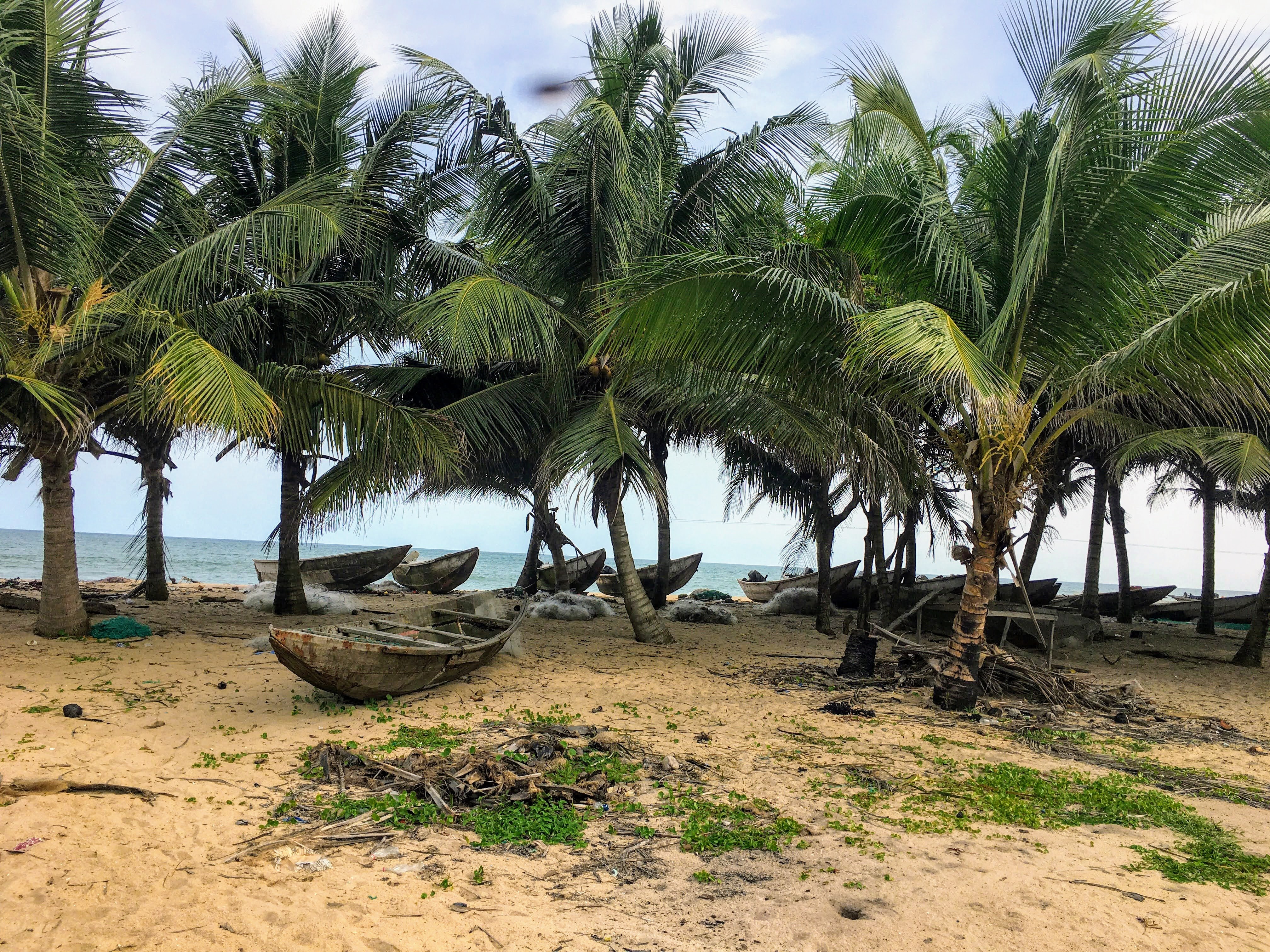 Fishing boats at the beach